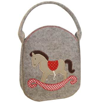 N&auml;hpaket | Nikolausbeutetasche Schaukelpferd