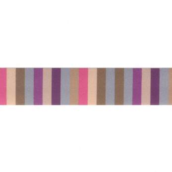 Schrägband Streifen | Multicolor Grau-Mix