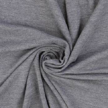 Merino-Strick hellgrau Melange
