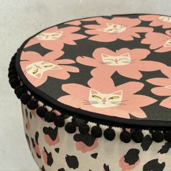 Materialset 'Flower Kitty' f&uuml;r Kurs Hockerliebe